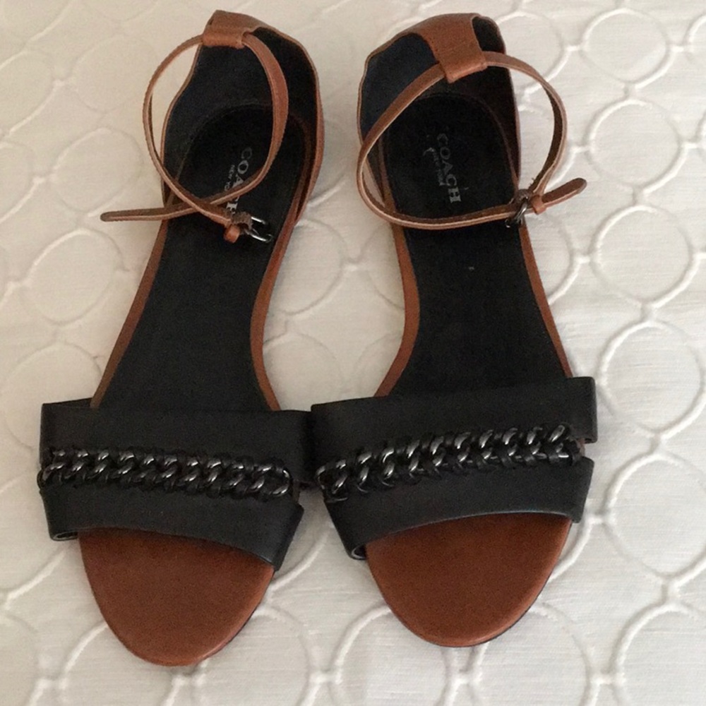Coach Seabreeze Luxurious Leather sandals  Sz 10